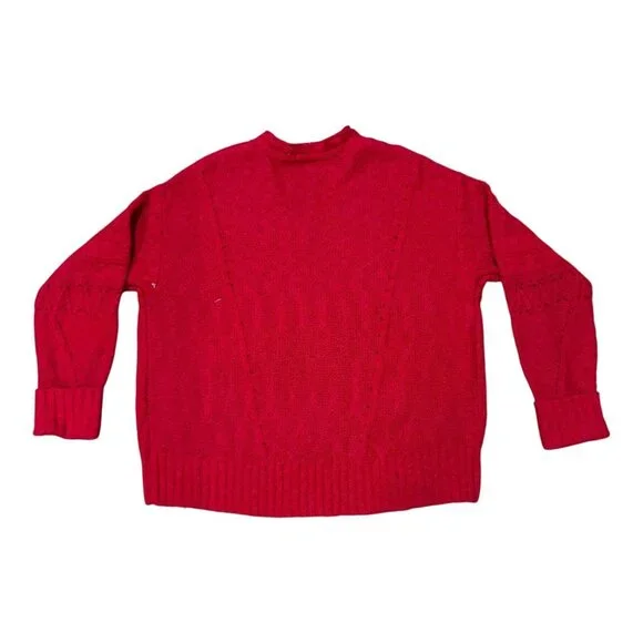 Harley Davidson Red Knit Signature Logo Pullover Sweater Biker Motorcycle S - Picture 3 of 7